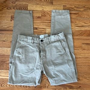 H&M Logg Light Tan 5 Pocket Skinny Fit Pants/Jeans
